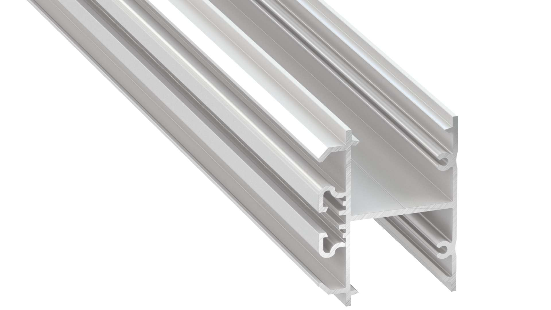Lumines profile type Dopio lacquered white, 4,15 m